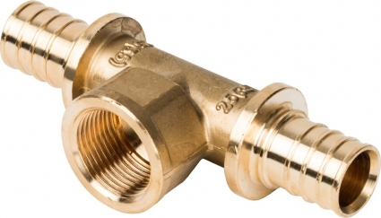 Тройник Stout SFA 0028 25xR 3/4", аксиальный, с внутренней резьбой