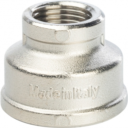 Муфта Stout SFT-0006 1"х1/2" переходная, никелированная