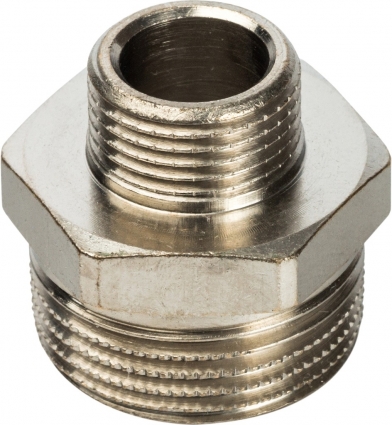 Ниппель Stout SFT-0004 3/4"х3/8" переходной, никелированный