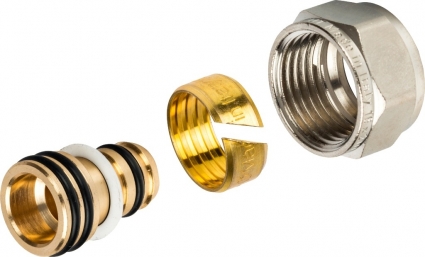 Резьбозажимное соединение Stout SFC-0021-002020 компрессионное, для труб PEX-AL-PEX 20х2,0х3/4