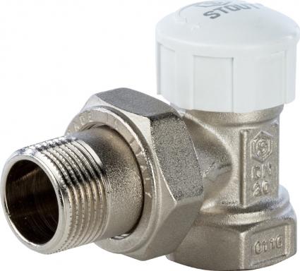 Вентиль Stout SVT 0004 3/4", термостатический, угловой