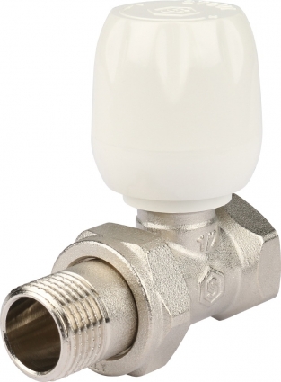 Вентиль Stout SVRs 1172 1/2", ручной терморегулирующий с неподъемным шпинделем, прямой