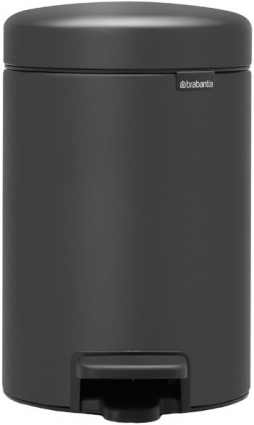 Мусорное ведро Brabantia NewIcon 200465 3л цвет серый, напольное