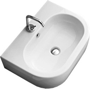 Раковина Kerasan Flo 3141 50 см цвет белый, полукруглая