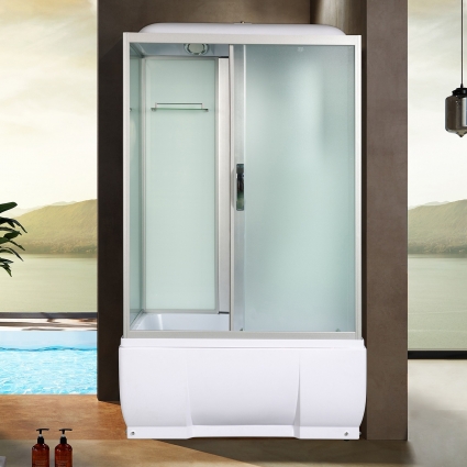Душевая кабина River Vitim 120/80/50 МТ прямоугольная, поддон глубокий, с гидромассажем
