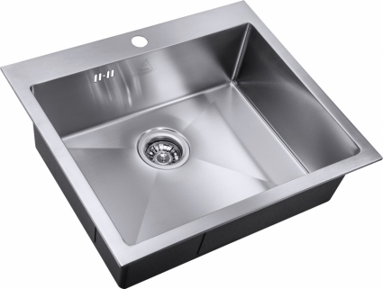Мойка кухонная Steel Hammer R Clarion SH R 5951 брашированная, прямоугольная, 59x51 см