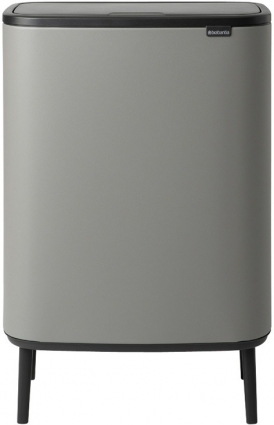 Мусорное ведро Brabantia Bo Hi 130663 30 + 30л цвет серый, напольное