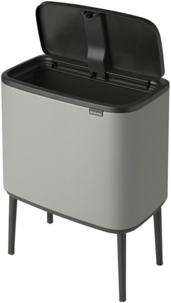 Мусорное ведро Brabantia Bo 127205 36л цвет серый, напольное