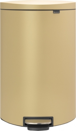 Мусорное ведро Brabantia FlatBack+ 119644 40л золото, напольное