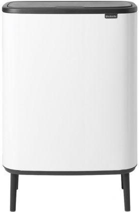 Мусорное ведро Brabantia Bo Hi 130601 30 + 30л цвет белый, напольное