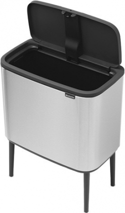 Мусорное ведро Brabantia Bo 315848 36л цвет сталь, напольное