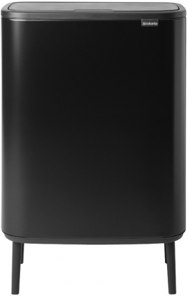 Мусорное ведро Brabantia Bo Hi 130229 60л цвет черный, напольное