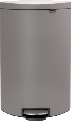 Мусорное ведро Brabantia FlatBack+ 119620 40л цвет серый, напольное