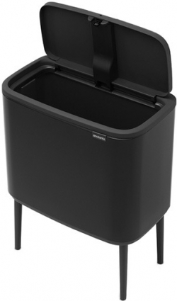 Мусорное ведро Brabantia Bo Touch Bin 315824 36л цвет черный, напольное