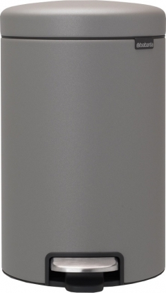 Мусорное ведро Brabantia NewIcon 119149 12л цвет серый, напольное