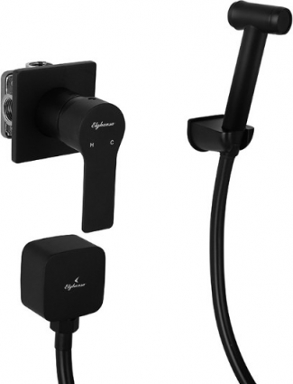 Смеситель Elghansa Squareline 34Q0743-Black (Set-84) для душа однорычажный, черный