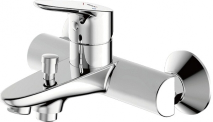Смеситель Bravat Drop F64898C-01A для ванны с душем, однорычажный, хром