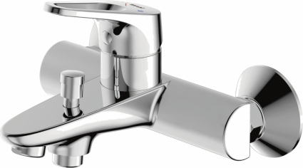 Смеситель Bravat Drop-D F648162C-01 для ванны с душем, однорычажный, хром