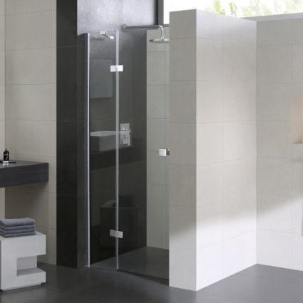 Душевая дверь в нишу Cezares Crystal-S-B-12-120-C-Cr-L распашная, стекло прозрачное
