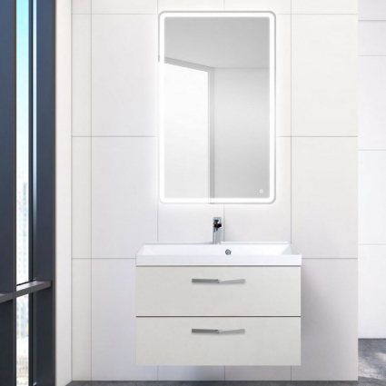 Мебель для ванной BelBagno Aurora 70 pietra bianca подвесная, с ящиками