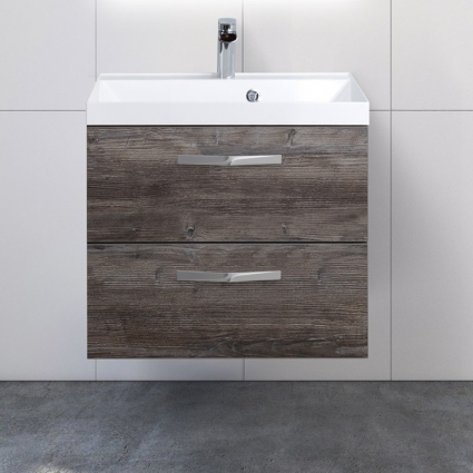 Тумба с раковиной BelBagno Aurora 60 pino pasadena, подвесная, с ящиками