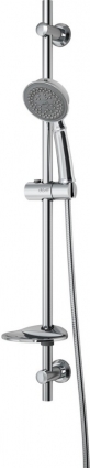 Душевой гарнитур Dorff Classic D0180000 штанга 60 см, шланг металлический 175 см, с полочкой-мыльницей