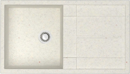 Мойка кухонная ZETT lab. T017Q007 хлопок матовая, прямоугольная, 85x50 см