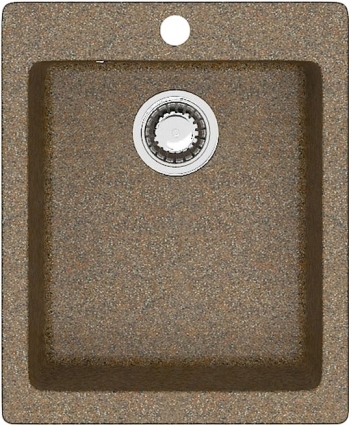 Мойка кухонная ZETT lab. T008Q009 терракот матовая, прямоугольная, 42.5x50 см