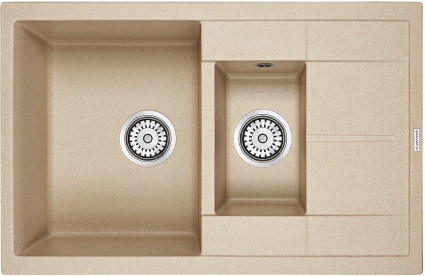 Мойка кухонная Paulmark Feste PM237850-QU кварц матовая, прямоугольная, 77.5x49.5 см