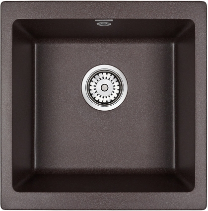 Мойка кухонная Paulmark Brilon PM104546-CO кофе матовая, прямоугольная, 45x46 см
