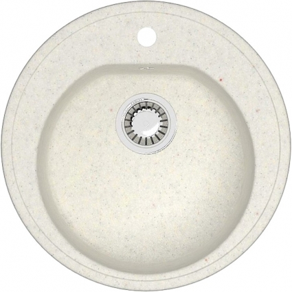 Мойка кухонная ZETT lab. T003Q007 хлопок матовая, круглая, 51x51 см