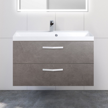 Тумба для комплекта BelBagno Aurora 90 pietra grigio подвесная, с ящиками