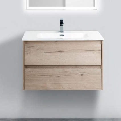 Тумба для комплекта BelBagno Kraft 80 rovere galifax bianco подвесная, с ящиками