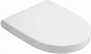 Крышка-сиденье Villeroy & Boch Subway 9M66 S101 с микролифтом, петли хром в стиле hi-tech
