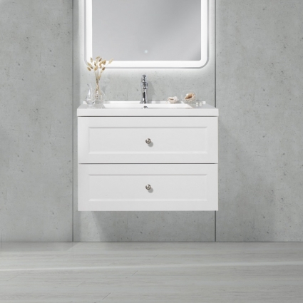 Тумба для комплекта BelBagno Dublin 75 bianco lucido подвесная, с ящиками