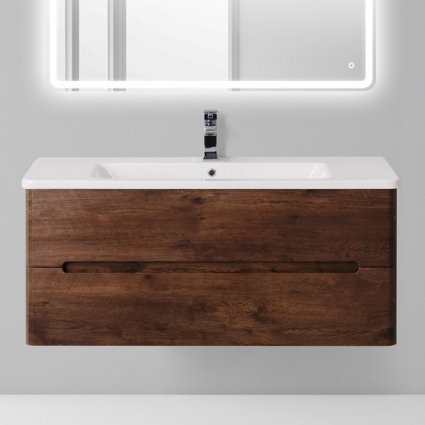 Тумба для комплекта BelBagno Luxury 105 rovere moro подвесная, с ящиками