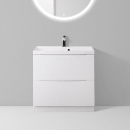 Тумба для комплекта BelBagno Marino 60 bianco lucido, напольная, с ящиками