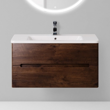 Тумба для комплекта BelBagno Luxury / Soft 80 rovere moro подвесная, с ящиками