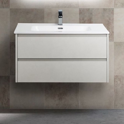 Тумба для комплекта BelBagno Kraft 80 pietra bianco подвесная, с ящиками