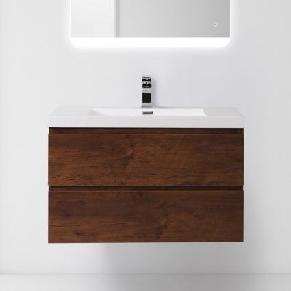 Тумба для комплекта BelBagno Luce 90 polissandro подвесная, с ящиками