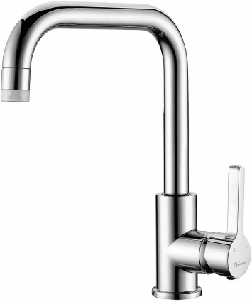 Смеситель Elghansa Cliq 56A1024-2 с двухрежимным аэратором, для кухонной мойки, однорычажный, хром