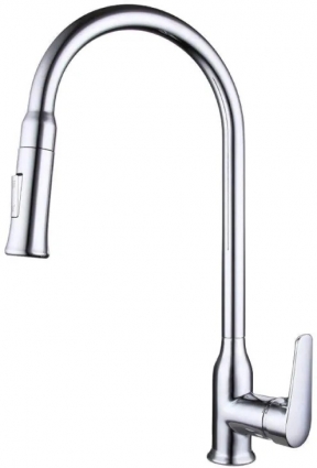 Смеситель Bravat Arden F7362395CP-ENG для кухонной мойки однорычажный, хром