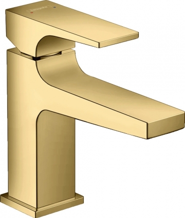 Смеситель Hansgrohe Metropol 32500990 для раковины, с донным клапаном Push-Open, однорычажный, золото