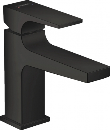 Смеситель Hansgrohe Metropol 32500670 для раковины, с донным клапаном Push-Open, однорычажный, черный
