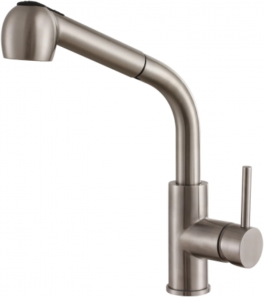 Смеситель Steel Hammer SH 6006 INOX для кухонной мойки однорычажный, бежевый