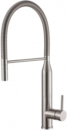 Смеситель Steel Hammer SH 6022 INOX для кухонной мойки однорычажный, бежевый