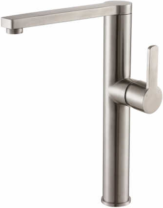 Смеситель Steel Hammer SH 7028 INOX для кухонной мойки однорычажный, бежевый