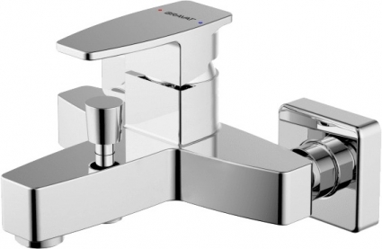 Смеситель Bravat Riffle F672106C-01 для ванны с душем, однорычажный, хром