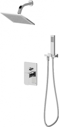 Душевой комплект Bravat Phillis F856101C-A-ENG хром, шланг металлический 150 см