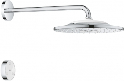 Верхний душ Grohe Rainshower 310 SmartConnect 26640000 с пультом дистанционного управления, хром,  в современном стиле